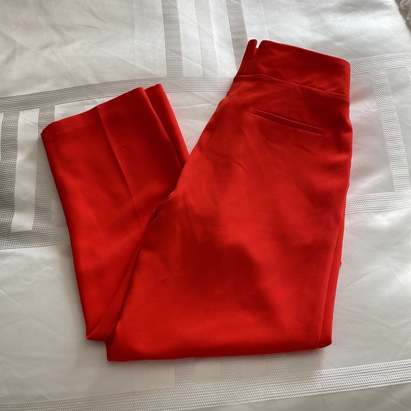 Orange/red high wasted trouser pant - Picture 7 of 8